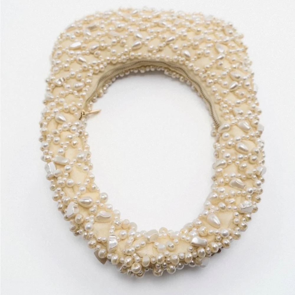 RARE Zara Pearl Shoulder Bag - Picture 16 of 17